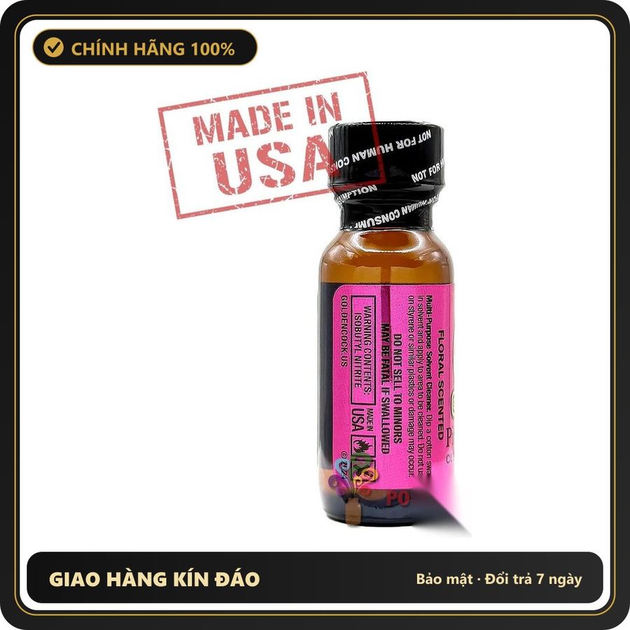 Popper Chính Hãng Tăng Cảm Xúc Cho Cuộc Yêu Poppers Golden Cock PINK PASSION 15ml - Scented | MADE IN USA - Snapshop Chính Hãng