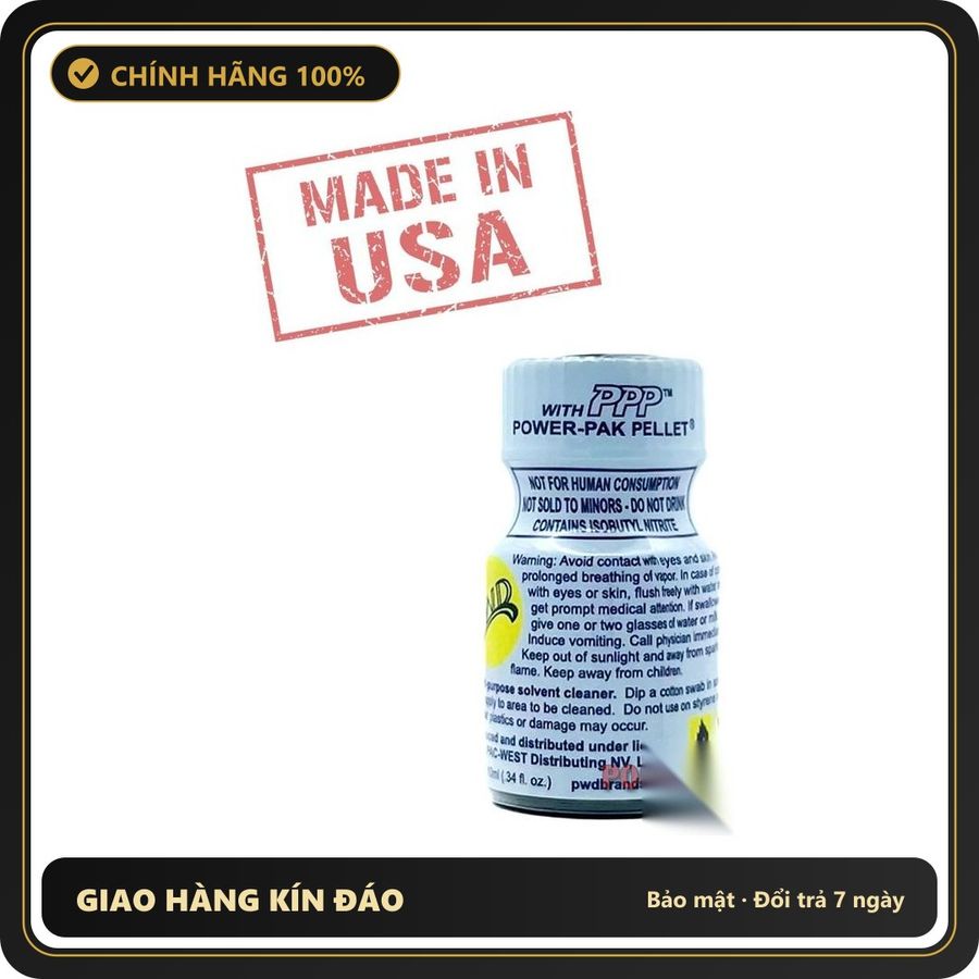 Tinh Dầu Hít Thư Giãn Dành Cho Người Lớn HardWare Poppers 10ml chính hãng PWD | MADE IN USA - Snapshop Chính Hãng