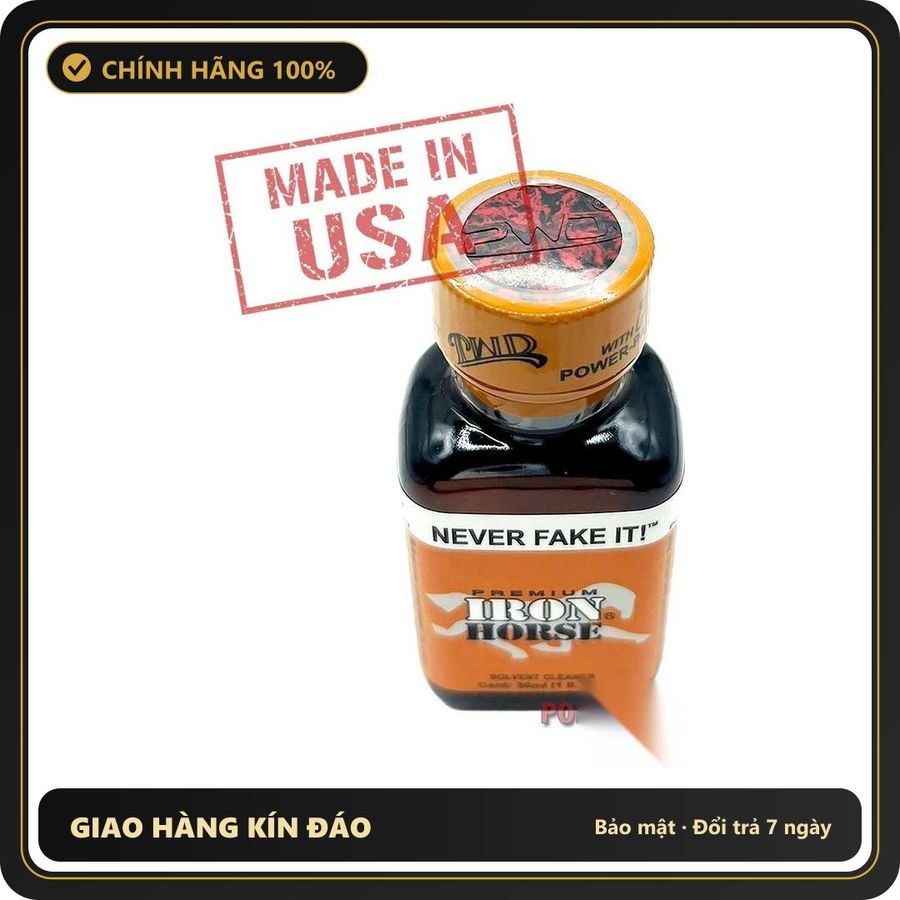 Nước Hoa Hít Tạo Hưng Phấn Cho Hai Người Poppers Iron Horse PREMIUM 30ml | MADE IN USA - Snapshop Chính Hãng