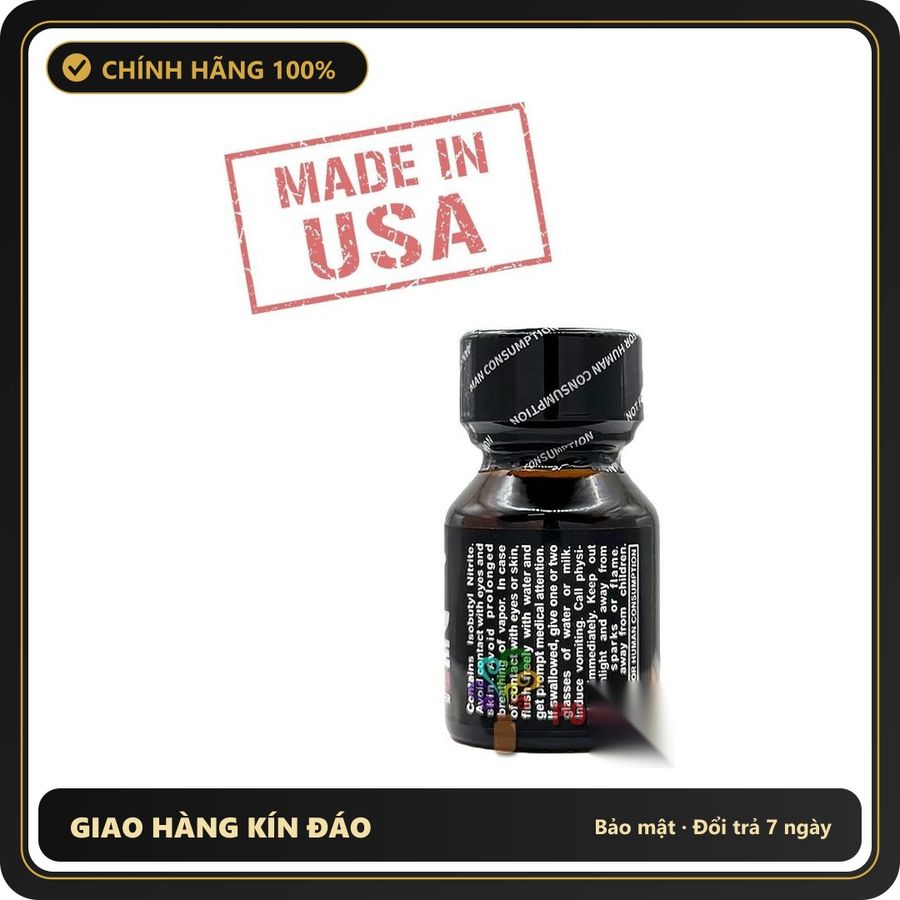 Popper Nhập Khẩu Giúp Thả Lỏng Và Dễ Chịu Jungle BLACK LABEL Poppers 10ml | MADE IN USA - Snapshop Chính Hãng