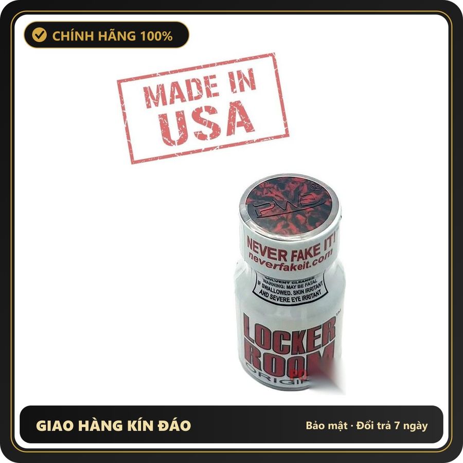 Popper Nhập Khẩu Giúp Thả Lỏng Và Dễ Chịu Locker Room Poppers 10ml chính hãng PWD | MADE IN USA - Snapshop Chính Hãng