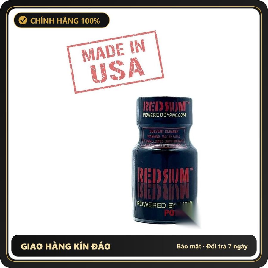Popper Chính Hãng Tăng Cảm Xúc Cho Cuộc Yêu Poppers RedRum Powered 10ml chính hãng PWD | MADE IN USA - Snapshop Chính Hãng