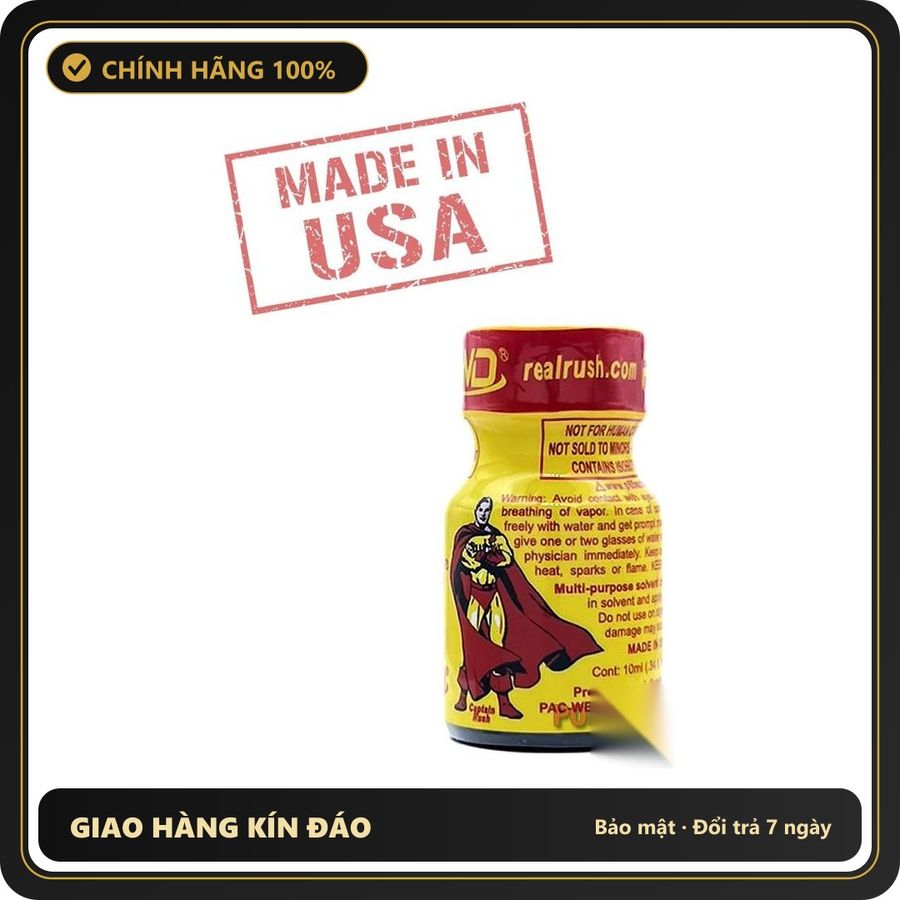 Popper Nhập Khẩu Giúp Thả Lỏng Và Dễ Chịu Rush ORIGINAL Poppers 10ml chính hãng PWD | MADE IN USA - Snapshop Chính Hãng