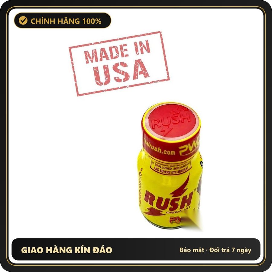 Popper Loại Mạnh Cho Người Đã Quen Dùng Rush ORIGINAL Poppers 10ml chính hãng PWD | MADE IN USA - Snapshop Chính Hãng