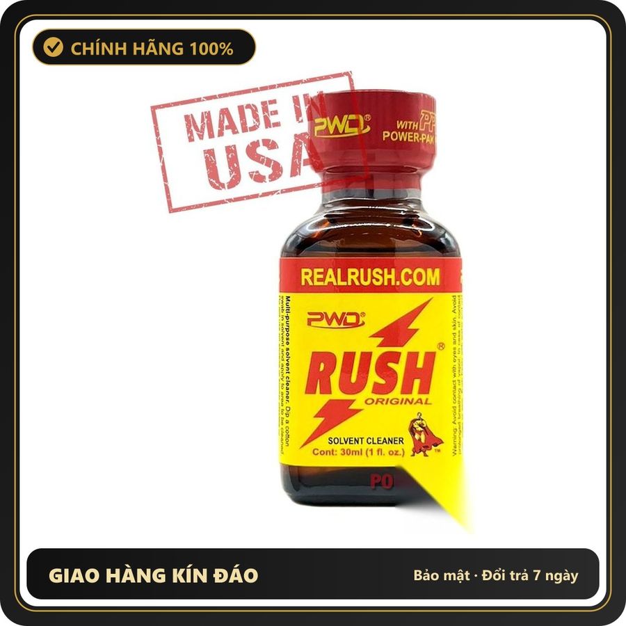 Popper Chính Hãng Tăng Cảm Xúc Cho Cuộc Yêu Rush ORIGINAL Poppers 30ml chính hãng PWD | MADE IN USA - Snapshop Chính Hãng