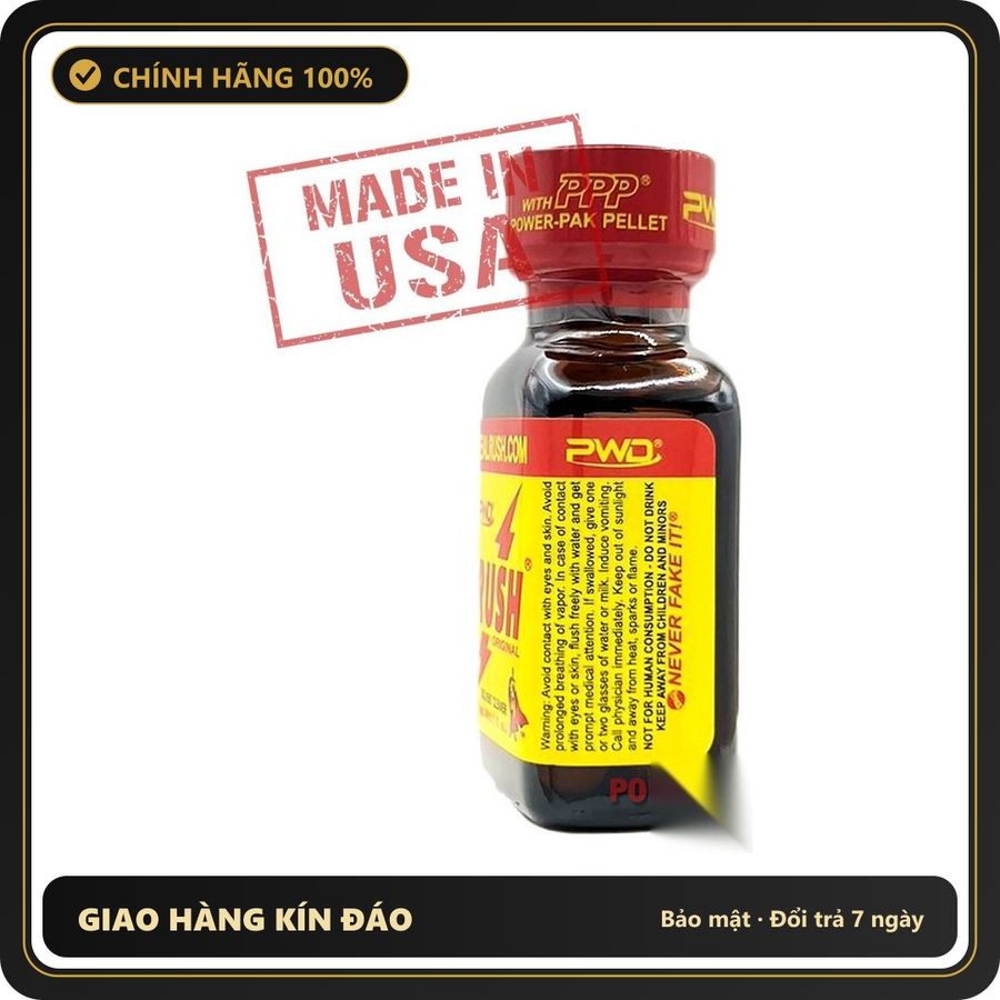Popper Nhập Khẩu Giúp Thả Lỏng Và Dễ Chịu Rush ORIGINAL Poppers 30ml chính hãng PWD | MADE IN USA - Snapshop Chính Hãng