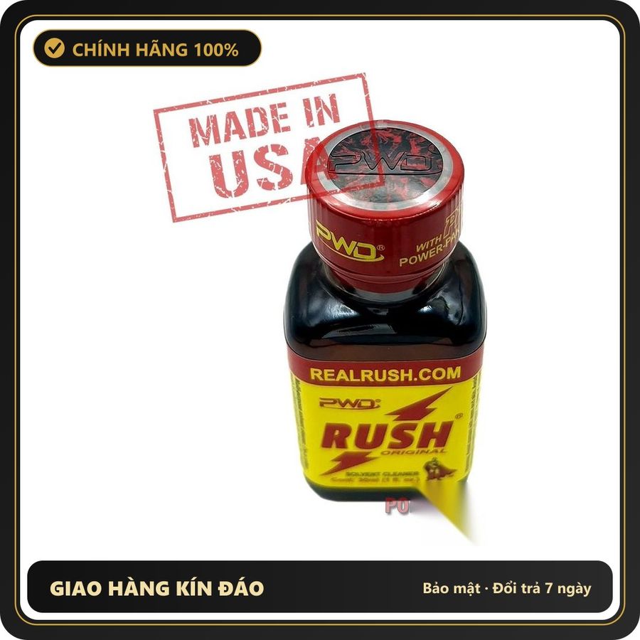 Nước Hoa Hít Tạo Hưng Phấn Cho Hai Người Rush ORIGINAL Poppers 30ml chính hãng PWD | MADE IN USA - Snapshop Chính Hãng