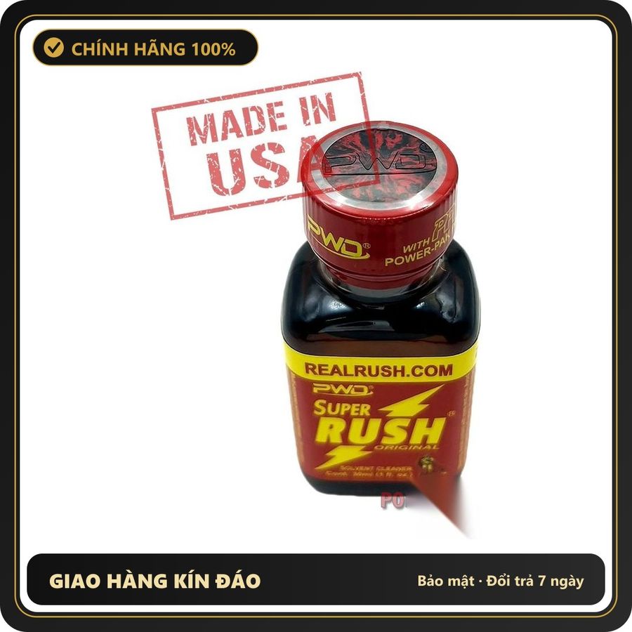 Popper Chính Hãng Tăng Cảm Xúc Cho Cuộc Yêu Super Rush Poppers 30ml chính hãng PWD | MADE IN USA - Snapshop Chính Hãng