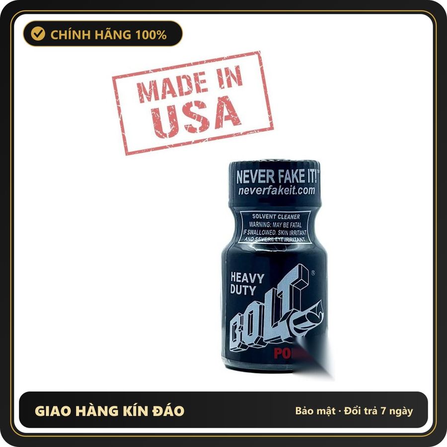 Nước Hoa Hít Tạo Hưng Phấn Cho Hai Người Bolt Heavy Duty Poppers 10ml chính hãng PWD | MADE IN USA - Snapshop Chính Hãng
