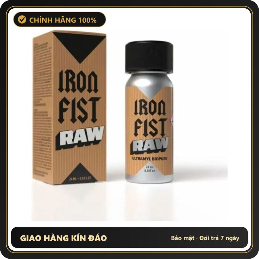 Tinh Dầu Hít Thư Giãn Dành Cho Người Lớn Popper Iron Fist Raw 24ml Hàng Chuẩn - Snapshop Chính Hãng