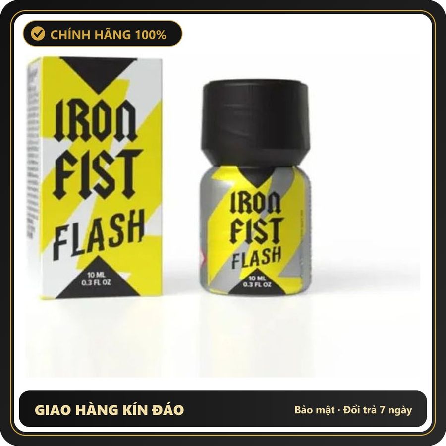 Popper Chính Hãng Tăng Cảm Xúc Cho Cuộc Yêu Popper Iron Fist Flash Pentyl 10ml - Snapshop Chính Hãng