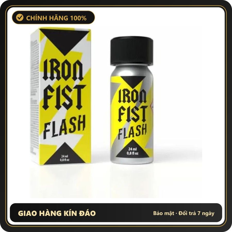 Popper Chính Hãng Tăng Cảm Xúc Cho Cuộc Yêu Popper Iron Fist Flash Pentyl 24ml - Snapshop Chính Hãng