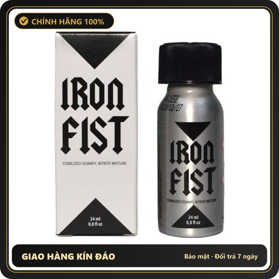 Popper Chính Hãng Tăng Cảm Xúc Cho Cuộc Yêu Popper Iron Fist Amyl 24ml - Snapshop Chính Hãng