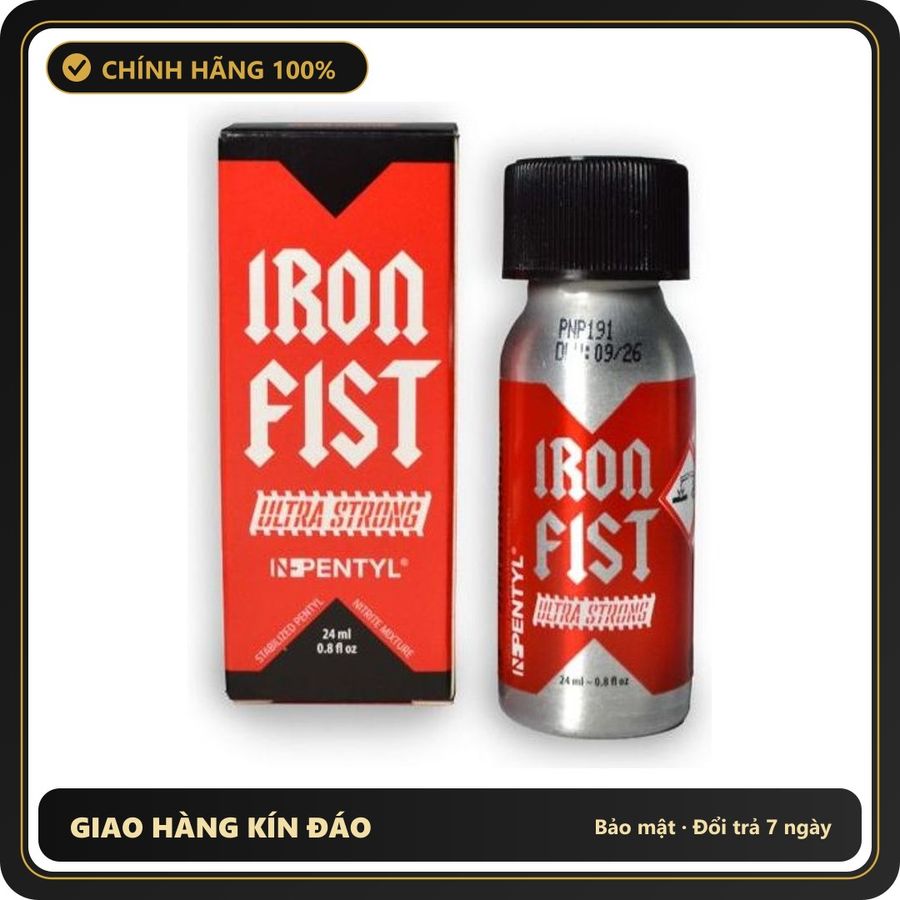 Popper Chính Hãng Tăng Cảm Xúc Cho Cuộc Yêu Popper Iron Fist Ultra Strong Pentyl 24ml - Snapshop Chính Hãng