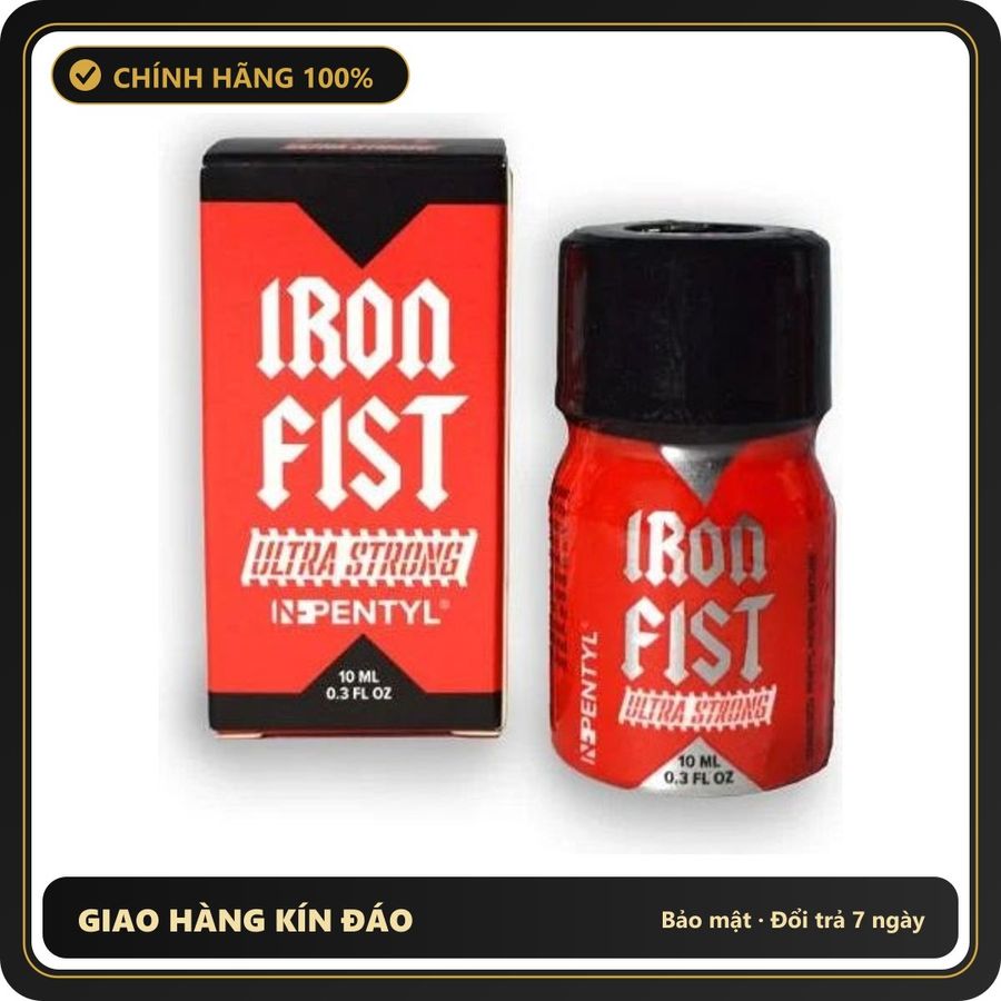 Popper Chính Hãng Tăng Cảm Xúc Cho Cuộc Yêu Popper Iron Fist Ultra Strong Pentyl 10ml - Snapshop Chính Hãng