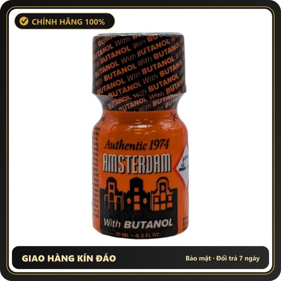 Popper Chính Hãng Tăng Cảm Xúc Cho Cuộc Yêu Popper Amsterdam Pentyl with Butanol 10ml - Snapshop Chính Hãng