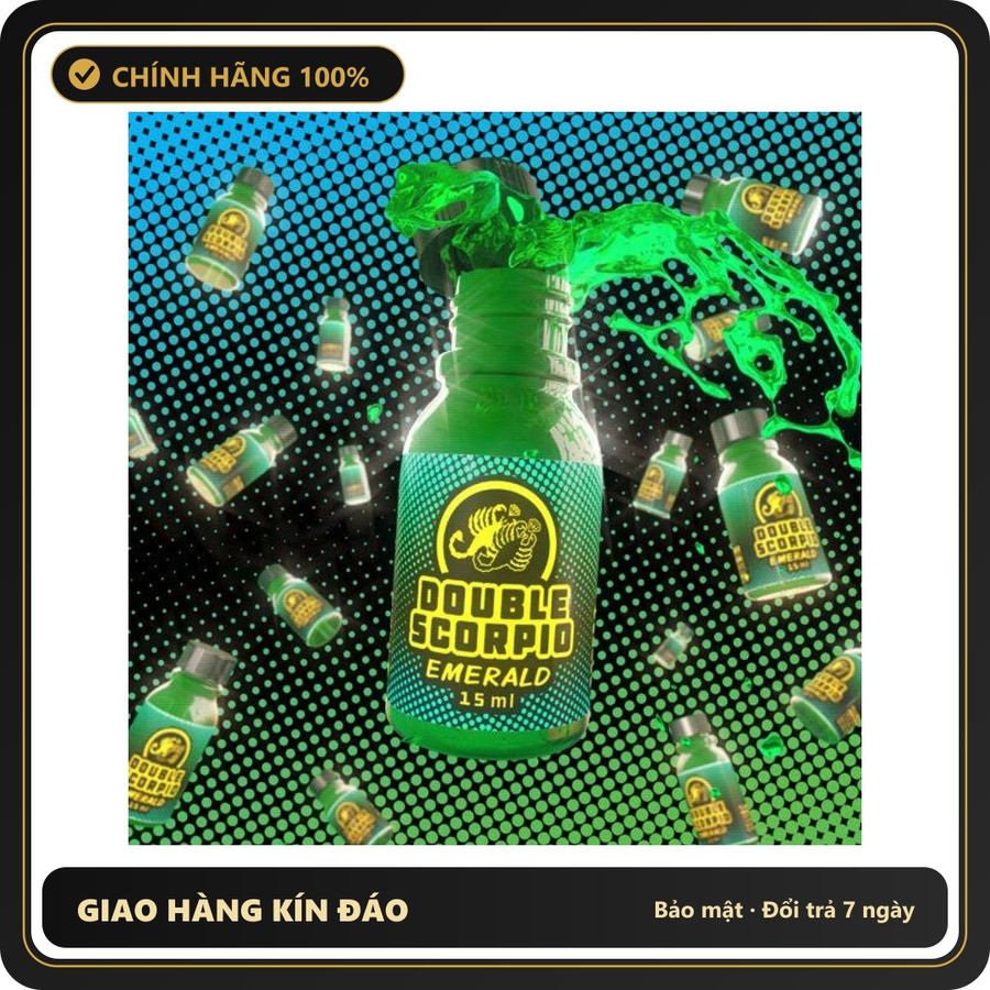 Tinh Dầu Hít Thư Giãn Dành Cho Người Lớn Popper Double Scorpio Emerald 10ml - Snapshop Chính Hãng