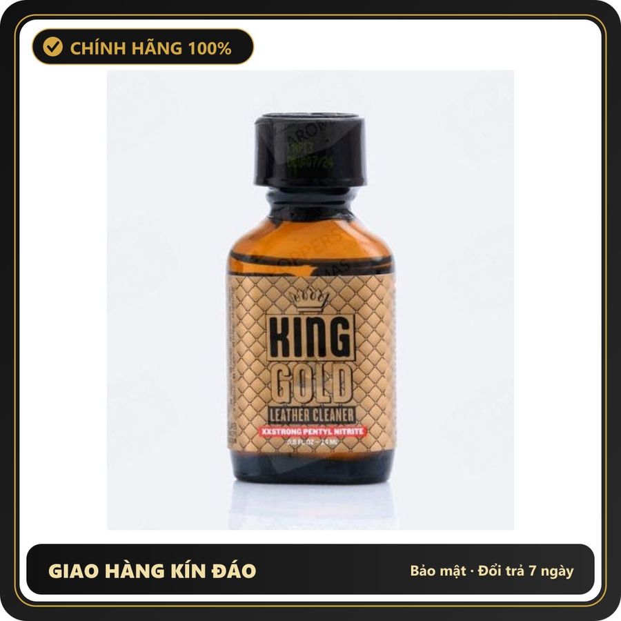 Popper Chính Hãng Tăng Cảm Xúc Cho Cuộc Yêu Popper King Gold Pentyl Aroma 24ml - Snapshop Chính Hãng