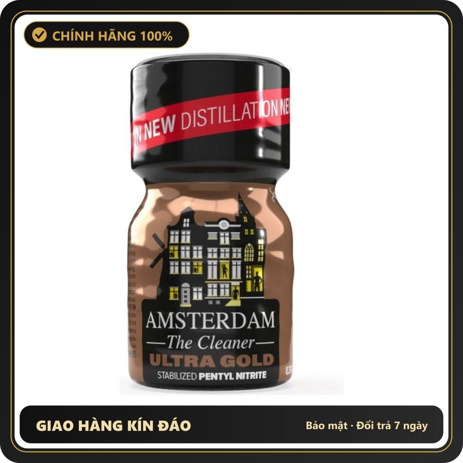Popper Chính Hãng Tăng Cảm Xúc Cho Cuộc Yêu Popper Amsterdam Ultra Gold Pentyl Aroma 10ml - Snapshop Chính Hãng