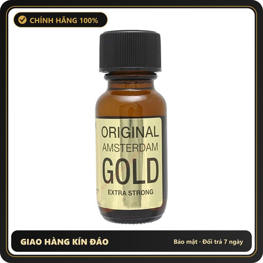 Popper Chính Hãng Tăng Cảm Xúc Cho Cuộc Yêu Popper Amsterdam Gold 24ml - Snapshop Chính Hãng
