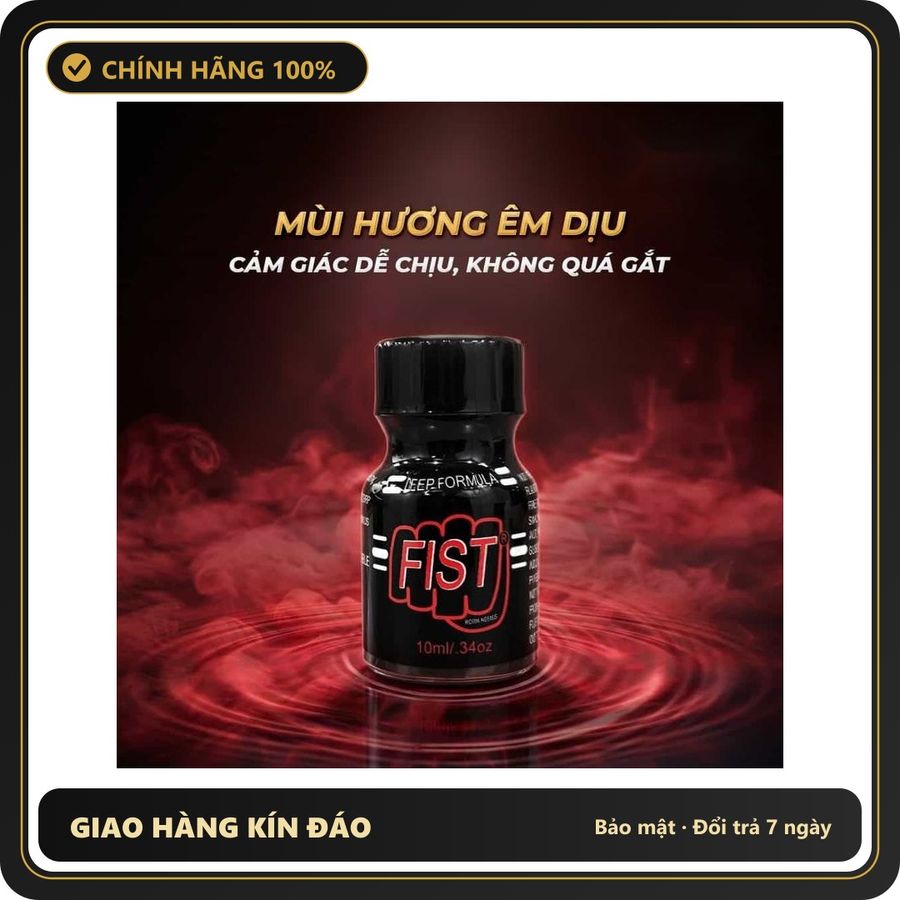 Popper Chính Hãng Tăng Cảm Xúc Cho Cuộc Yêu Popper PWD USA Fist Red - Chai 10ml Hàng Chuẩn - Snapshop Chính Hãng