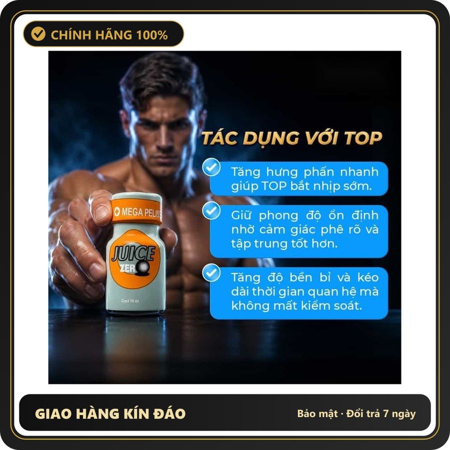 Tinh Dầu Hít Cao Cấp Giúp Cuộc Vui Trọn Vẹn Popper PWD USA Juice Zero - Chai 10ml - Snapshop Chính Hãng