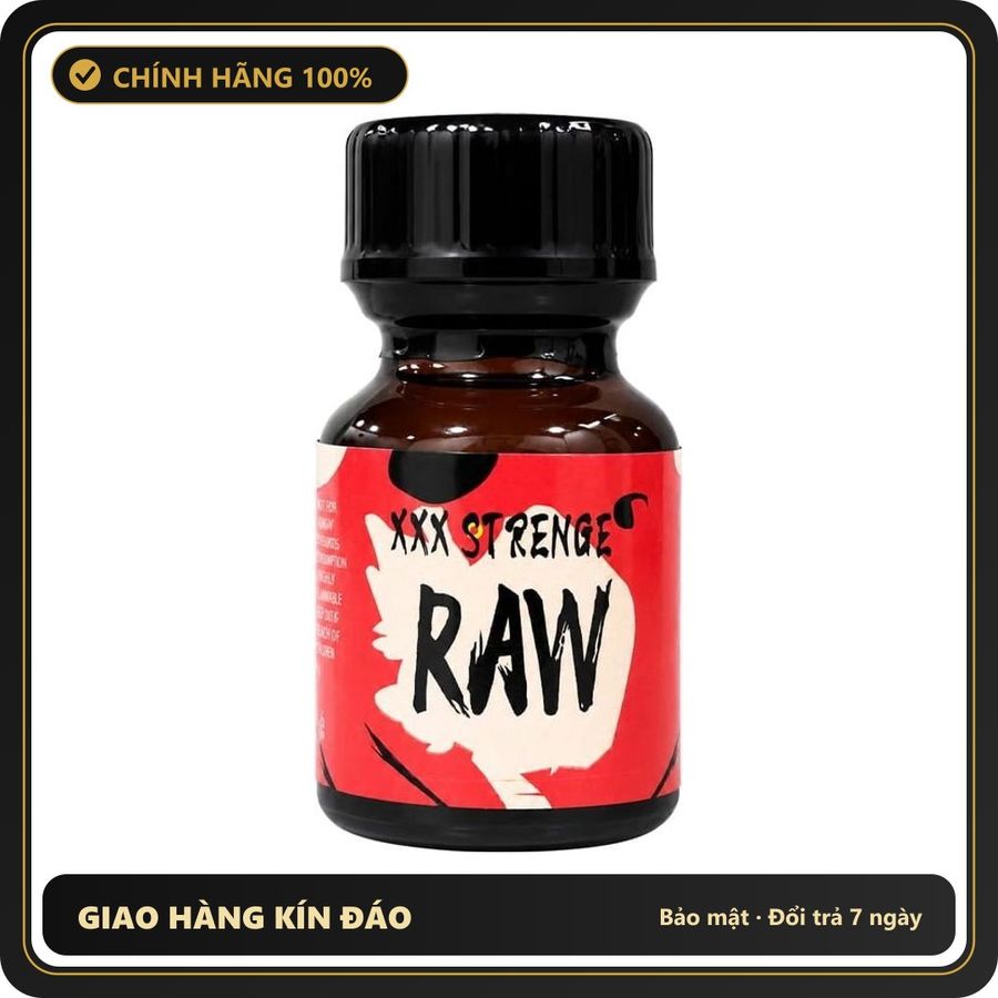 Popper Chính Hãng Tăng Cảm Xúc Cho Cuộc Yêu Popper PWD USA Strenge Raw - Chai 10ml - Snapshop Chính Hãng