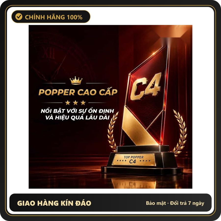 Popper Nhập Khẩu Giúp Thả Lỏng Và Dễ Chịu Popper PWD USA C4 Red - Chai 10ml - Snapshop Chính Hãng