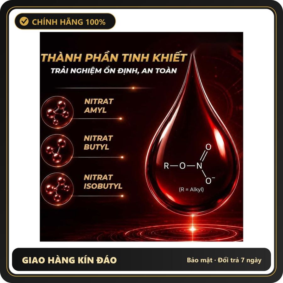 Popper Loại Mạnh Cho Người Đã Quen Dùng Popper PWD USA C4 Red - Chai 10ml - Snapshop Chính Hãng