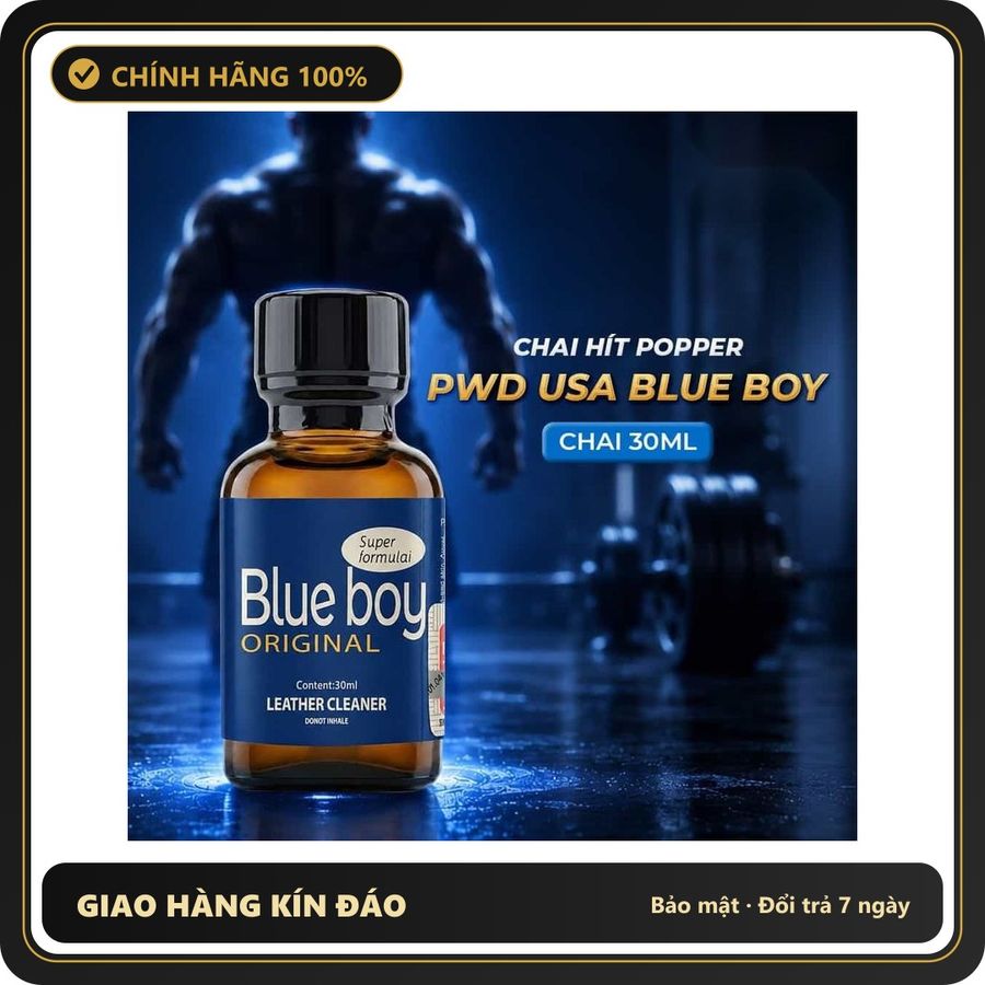 Tinh Dầu Hít Thư Giãn Dành Cho Người Lớn Popper PWD USA Blue Boy - Chai 30ml - Snapshop Chính Hãng