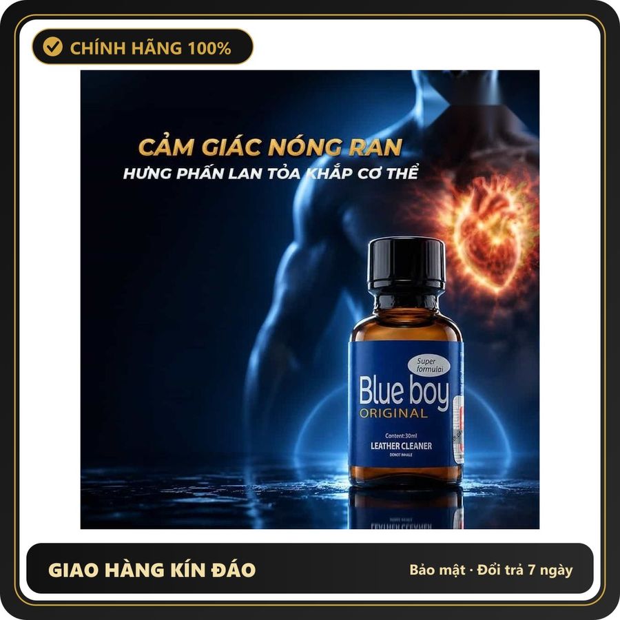 Popper Loại Mạnh Cho Người Đã Quen Dùng Popper PWD USA Blue Boy - Chai 30ml - Snapshop Chính Hãng