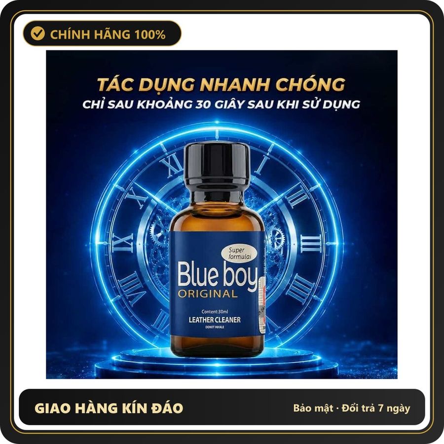 Tinh Dầu Hít Cao Cấp Giúp Cuộc Vui Trọn Vẹn Popper PWD USA Blue Boy - Chai 30ml - Snapshop Chính Hãng