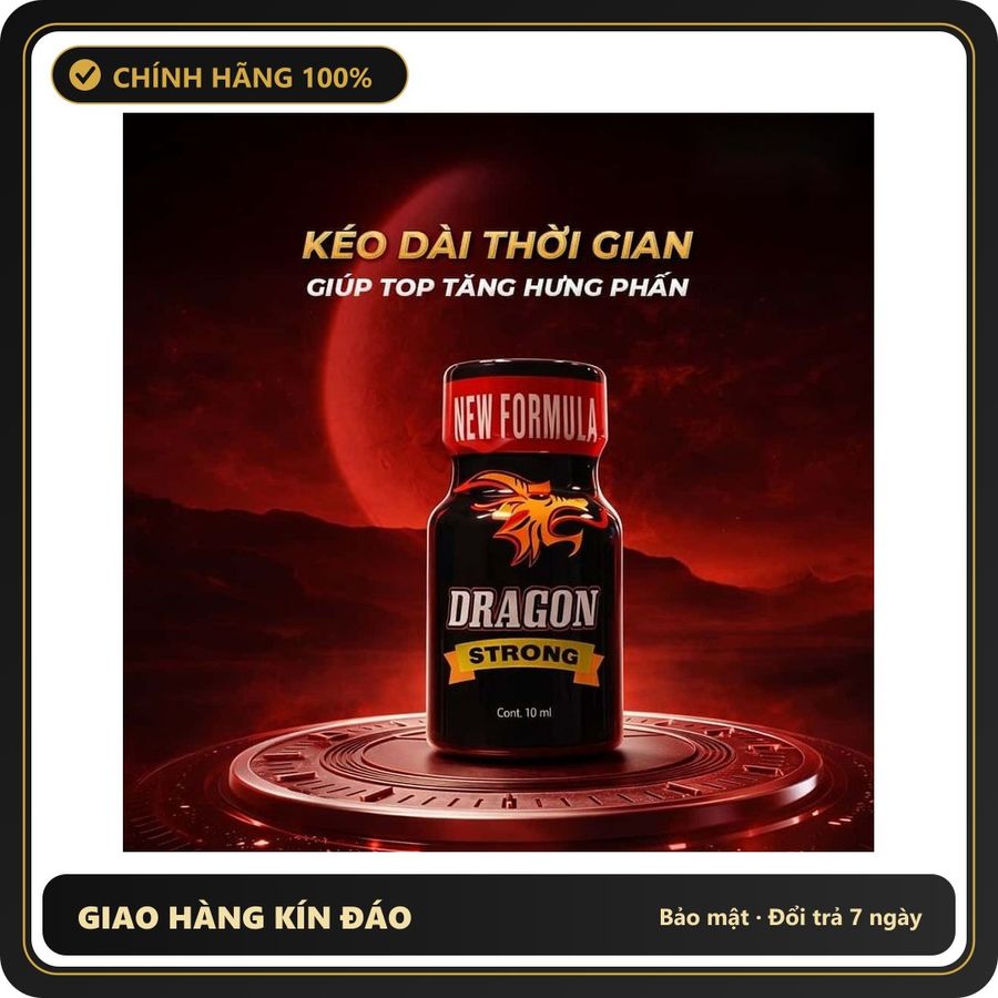 Popper Chính Hãng Tăng Cảm Xúc Cho Cuộc Yêu Popper PWD USA Dragon Strong - Chai 10ml Hàng Chuẩn - Snapshop Chính Hãng