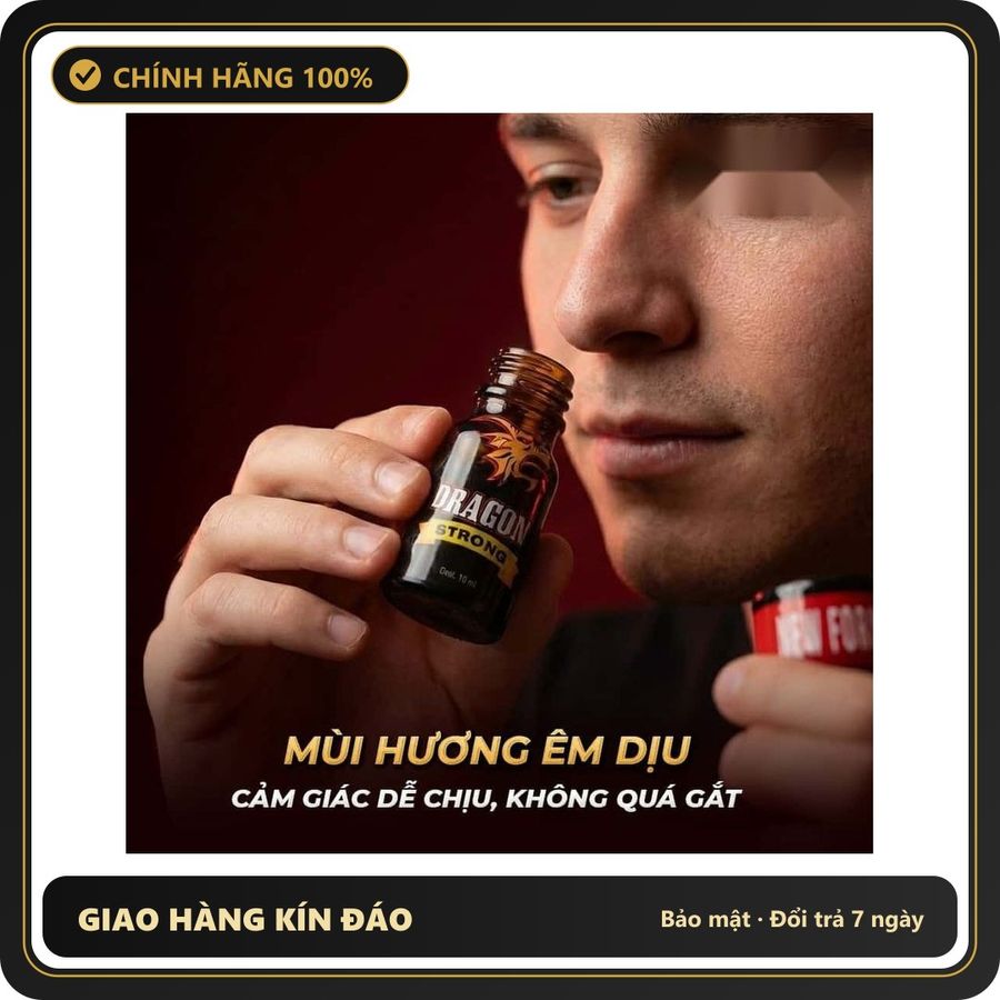 Tinh Dầu Hít Thư Giãn Dành Cho Người Lớn Popper PWD USA Dragon Strong - Chai 10ml Hàng Chuẩn - Snapshop Chính Hãng