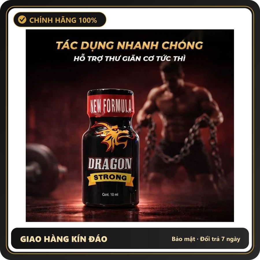 Popper Nhập Khẩu Giúp Thả Lỏng Và Dễ Chịu Popper PWD USA Dragon Strong - Chai 10ml Hàng Chuẩn - Snapshop Chính Hãng