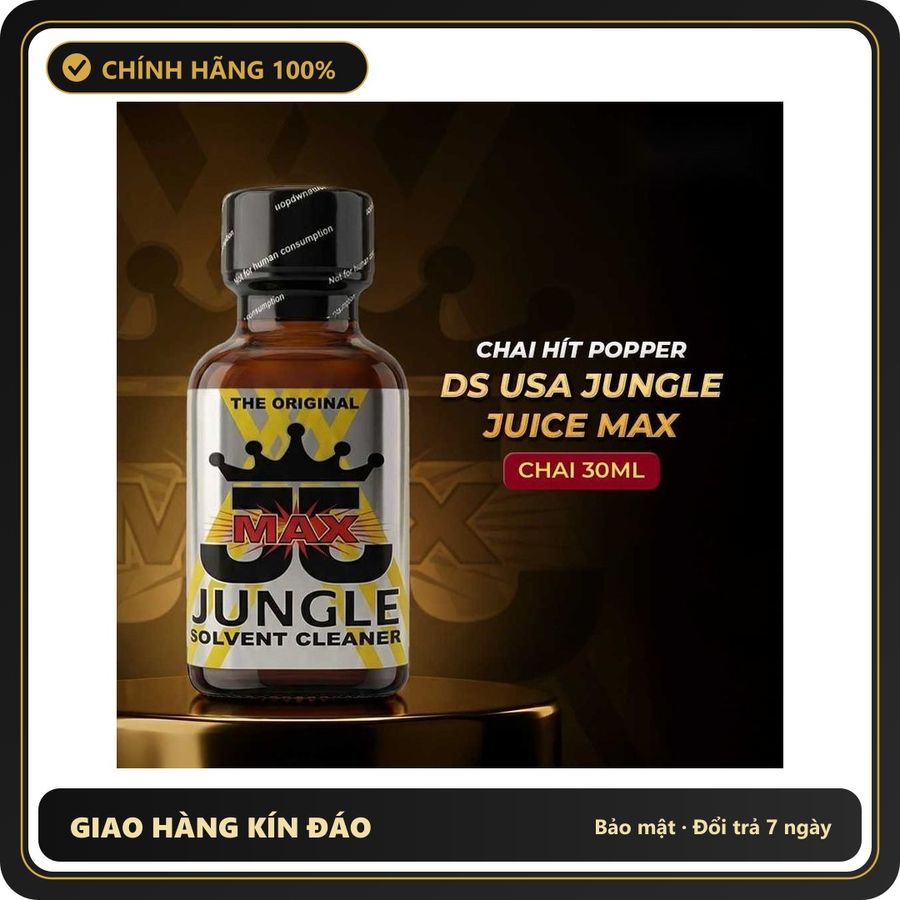 Tinh Dầu Hít Thư Giãn Dành Cho Người Lớn Popper DS USA Jungle Juice Max - Chai 30ml - Snapshop Chính Hãng