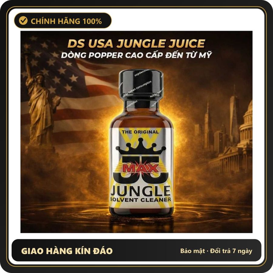 Popper Nhập Khẩu Giúp Thả Lỏng Và Dễ Chịu Popper DS USA Jungle Juice Max - Chai 30ml - Snapshop Chính Hãng