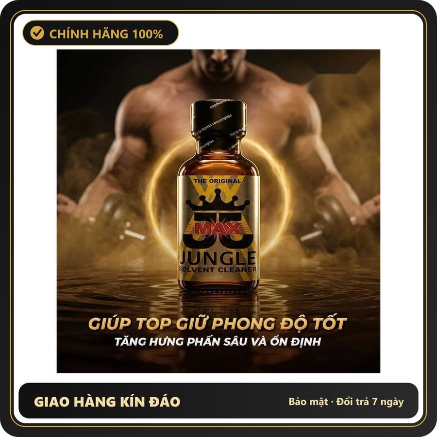 Nước Hoa Hít Nhập Khẩu Tăng Độ Nhạy Cảm Popper DS USA Jungle Juice Max - Chai 30ml - Snapshop Chính Hãng