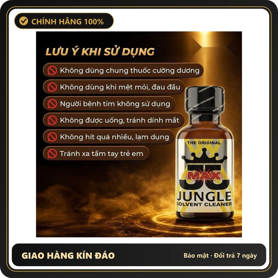 Popper Nhập Khẩu Giúp Thả Lỏng Và Dễ Chịu Popper DS USA Jungle Juice Max - Chai 30ml Hàng Chuẩn - Snapshop Chính Hãng
