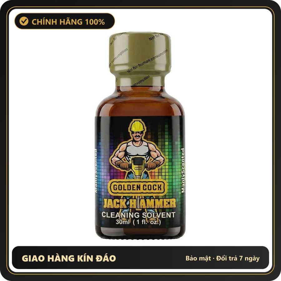 Popper Chính Hãng Tăng Cảm Xúc Cho Cuộc Yêu Popper DS USA Golden Cock Jack Hammer - Chai 30ml - Snapshop Chính Hãng