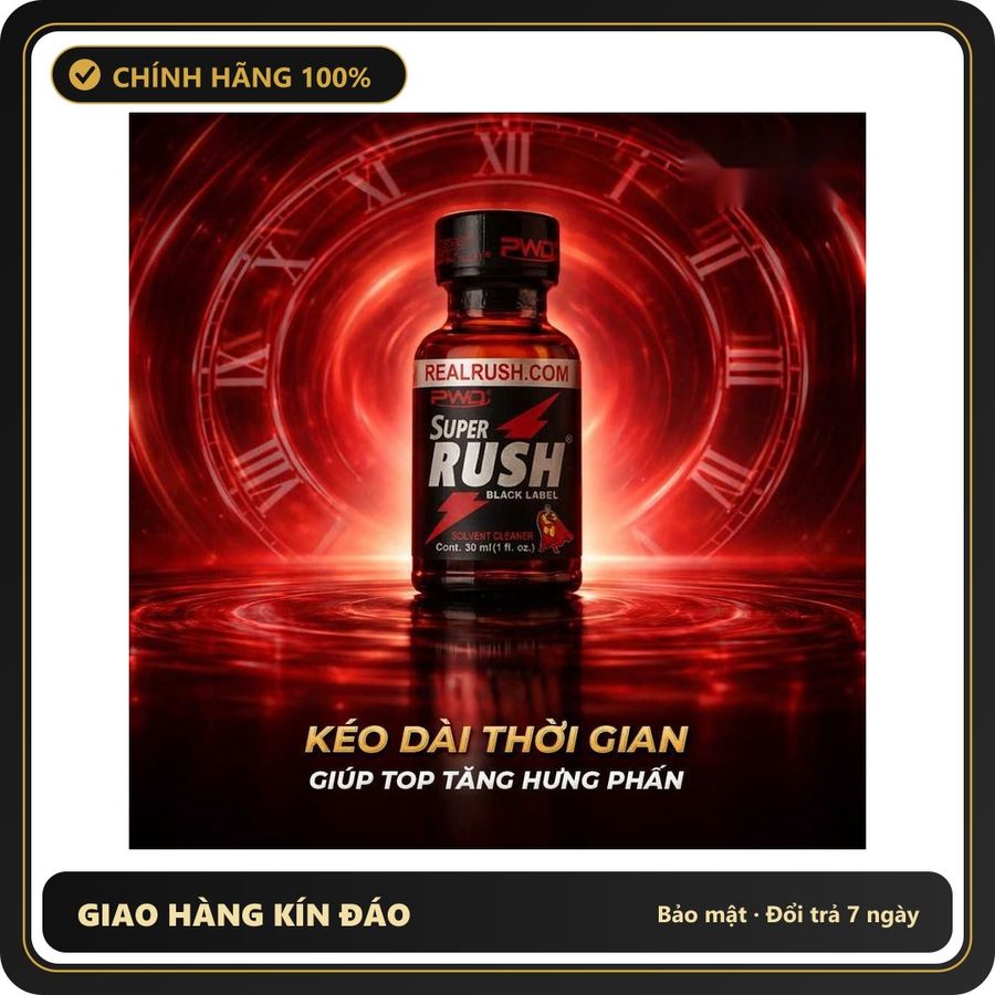Popper Hàng Chuẩn Dùng Cho Nam Và Nữ Popper PWD USA Super Rush Black Label - Chai 30ml - Snapshop Chính Hãng
