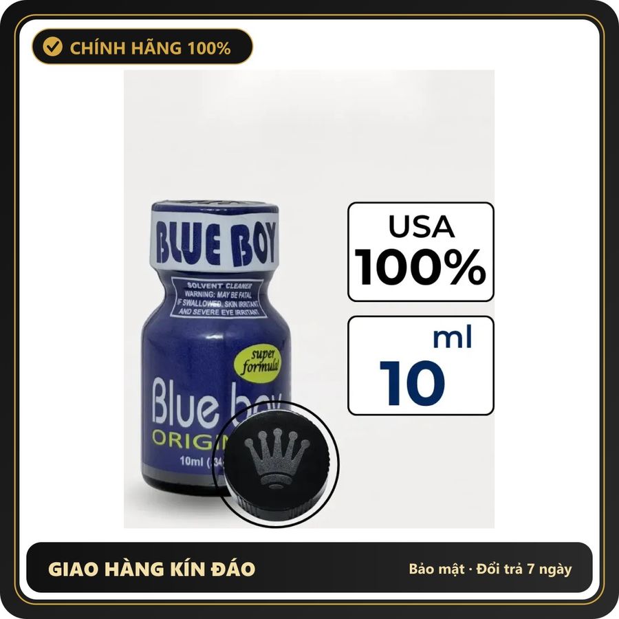 Tinh Dầu Hít Thư Giãn Dành Cho Người Lớn Popper Blue Boy 10ml Hàng Chuẩn - Snapshop Chính Hãng