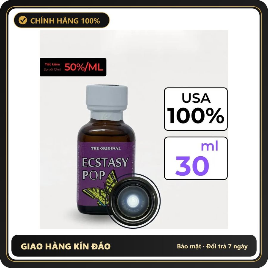 Popper Chính Hãng Tăng Cảm Xúc Cho Cuộc Yêu Popper Ecstasy Pop 30ml - Snapshop Chính Hãng