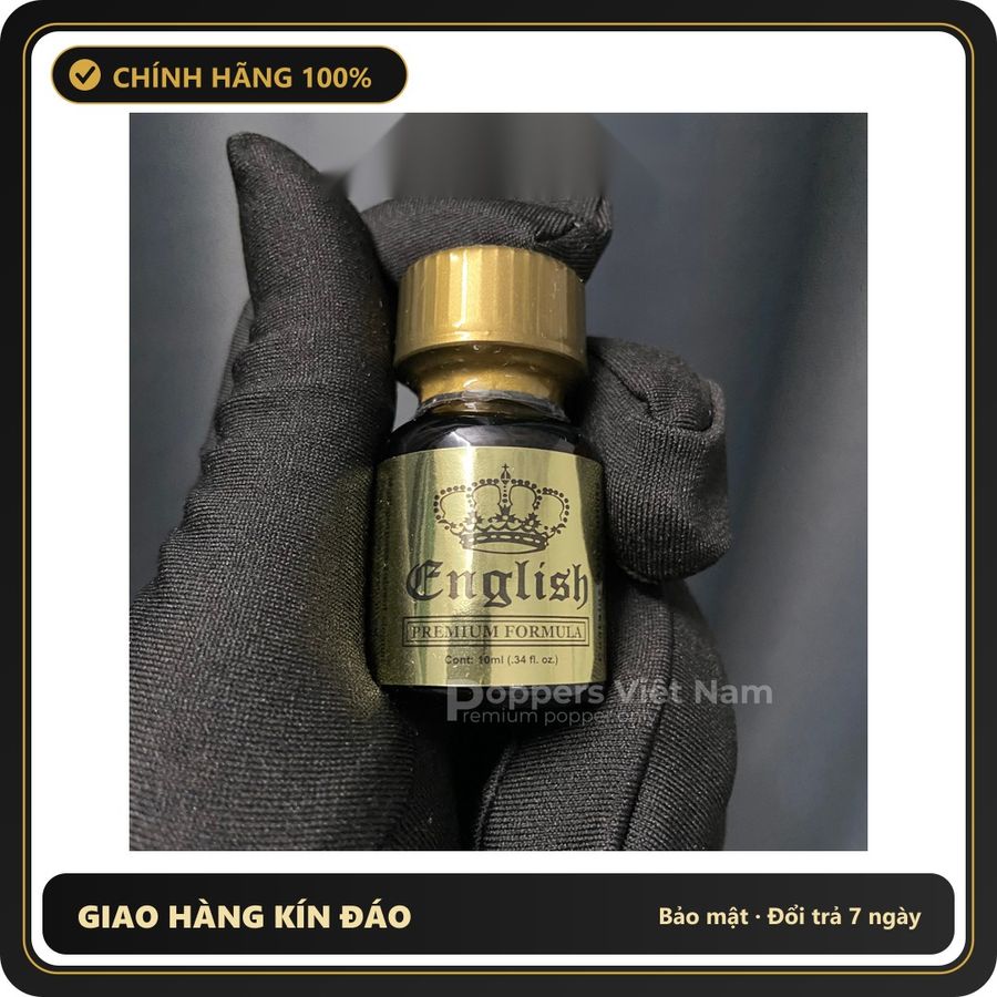 Tinh Dầu Hít Thư Giãn Dành Cho Người Lớn English Gold USA Popper 10ml - Snapshop Chính Hãng