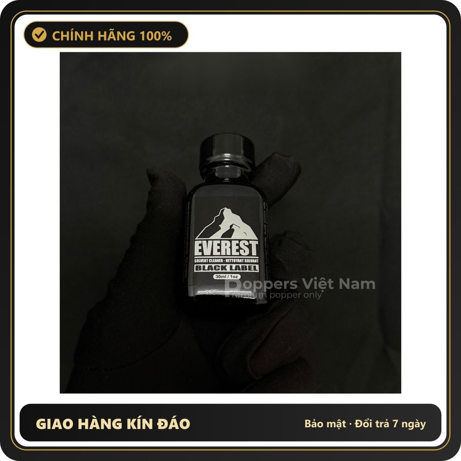 Popper Nhập Khẩu Giúp Thả Lỏng Và Dễ Chịu Popper Everest Black 30ml - Snapshop Chính Hãng