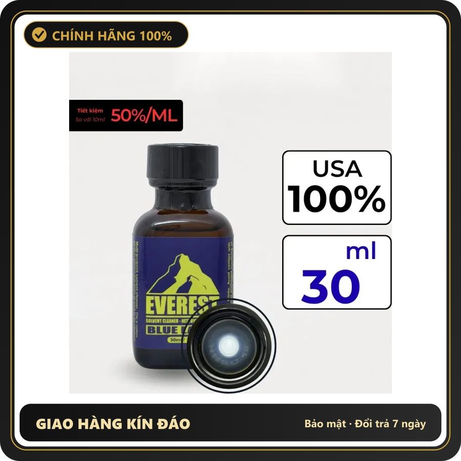 Popper Chính Hãng Tăng Cảm Xúc Cho Cuộc Yêu Popper Everest Blue 30ml - Snapshop Chính Hãng