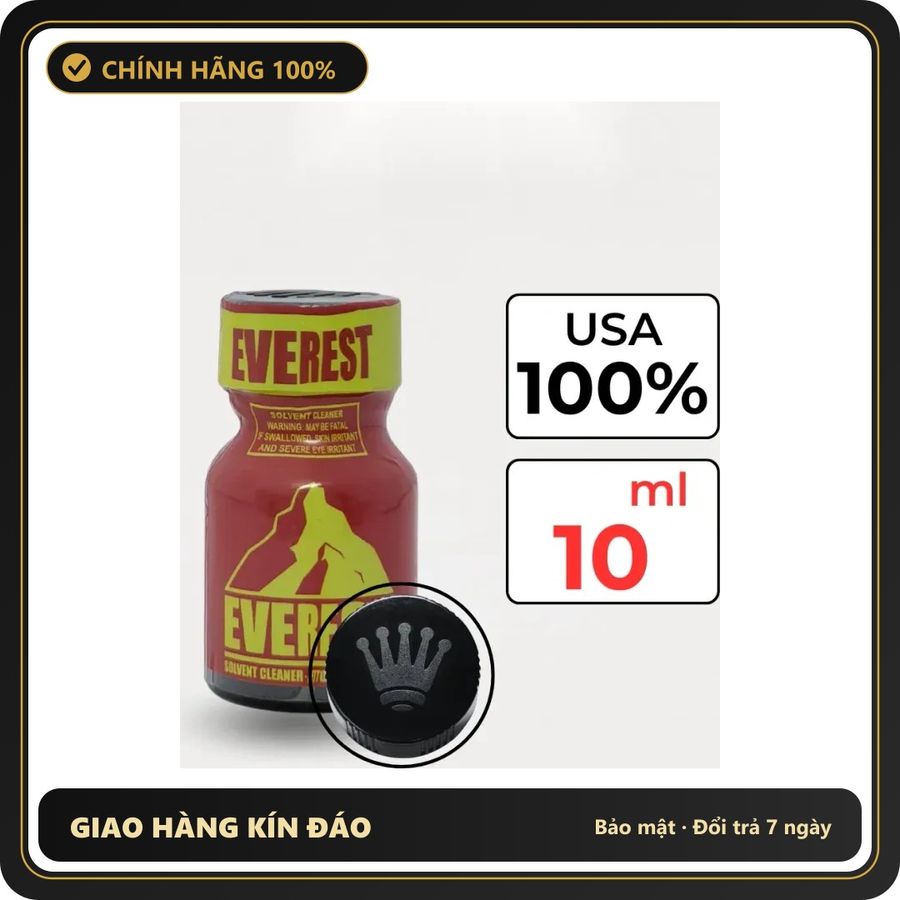Popper Chính Hãng Tăng Cảm Xúc Cho Cuộc Yêu Popper Everest Red 10ml - Snapshop Chính Hãng