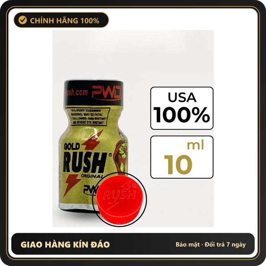 Tinh Dầu Hít Thư Giãn Dành Cho Người Lớn Popper Gold Rush 10ml Hàng Chuẩn - Snapshop Chính Hãng
