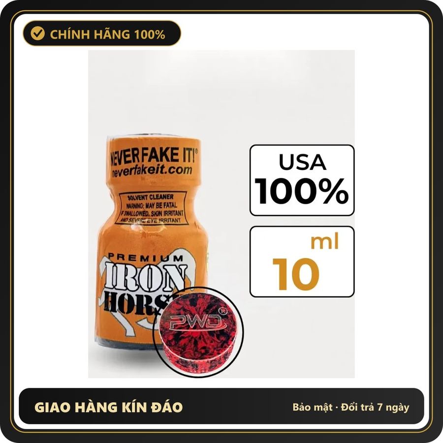 Tinh Dầu Hít Thư Giãn Dành Cho Người Lớn Popper Iron Horse 10ml Hàng Chuẩn - Snapshop Chính Hãng