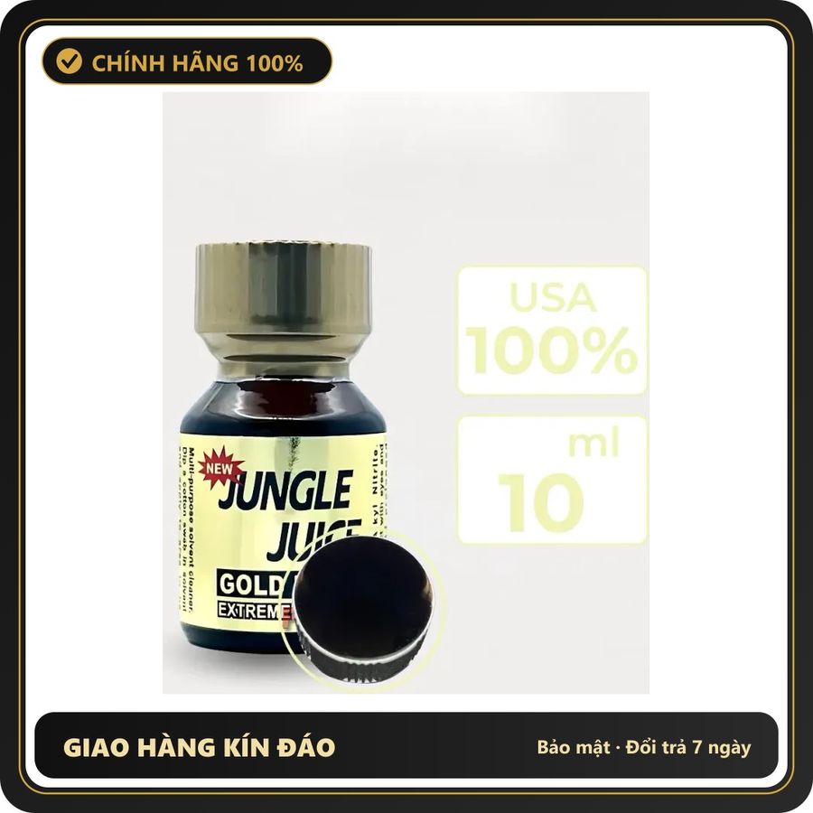 Popper Chính Hãng Tăng Cảm Xúc Cho Cuộc Yêu Popper Jungle Gold 10ml - Snapshop Chính Hãng